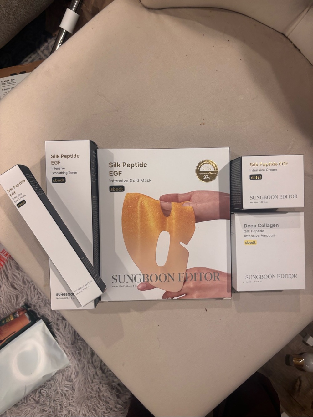 Sungboon Editor Silk Peptide EGF 5-Piece Korean Skincare Set New